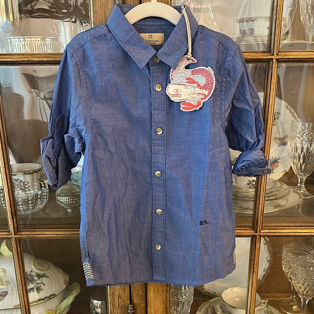 Blue Button-Up Shirt BOYS